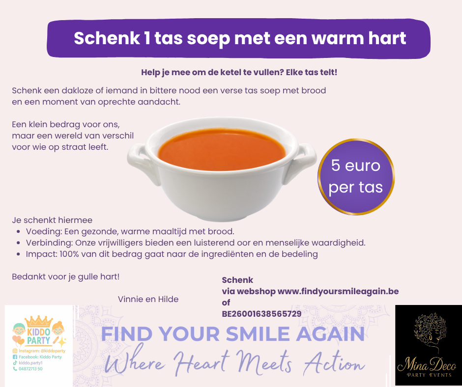 Schenk 1 tas soep met een hart