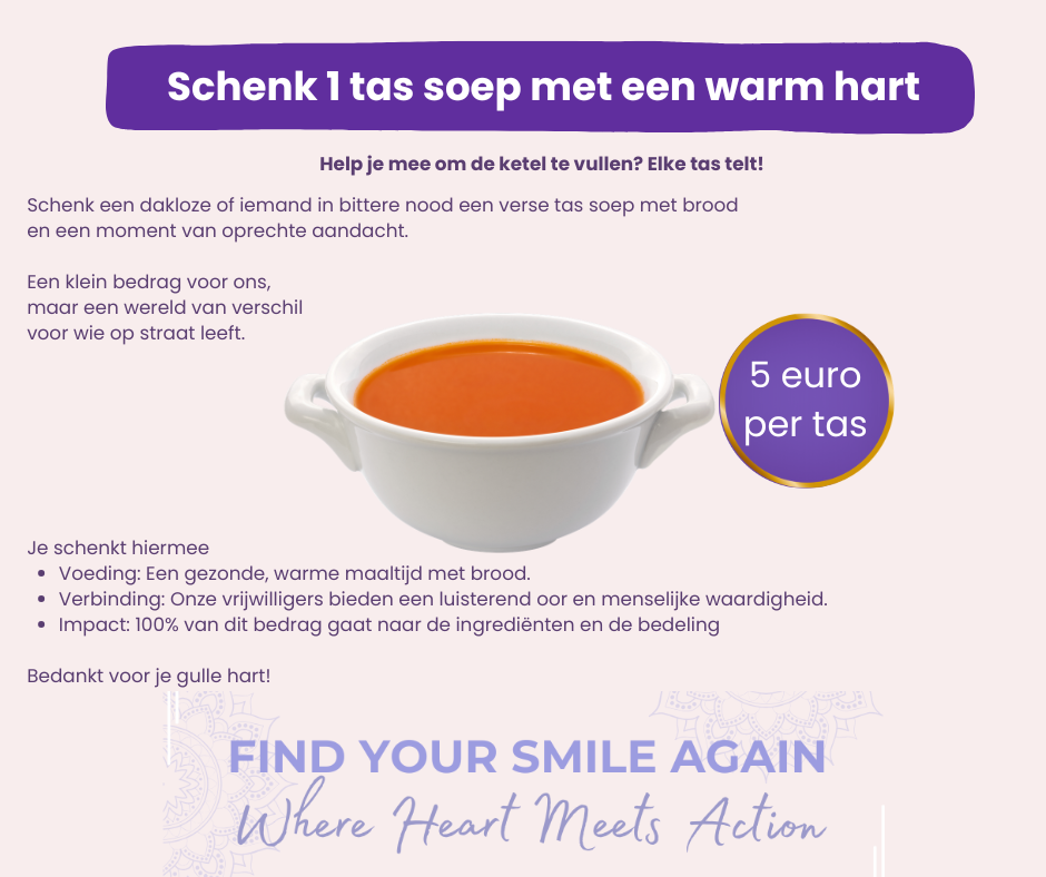 Schenk 1 tas soep met een hart