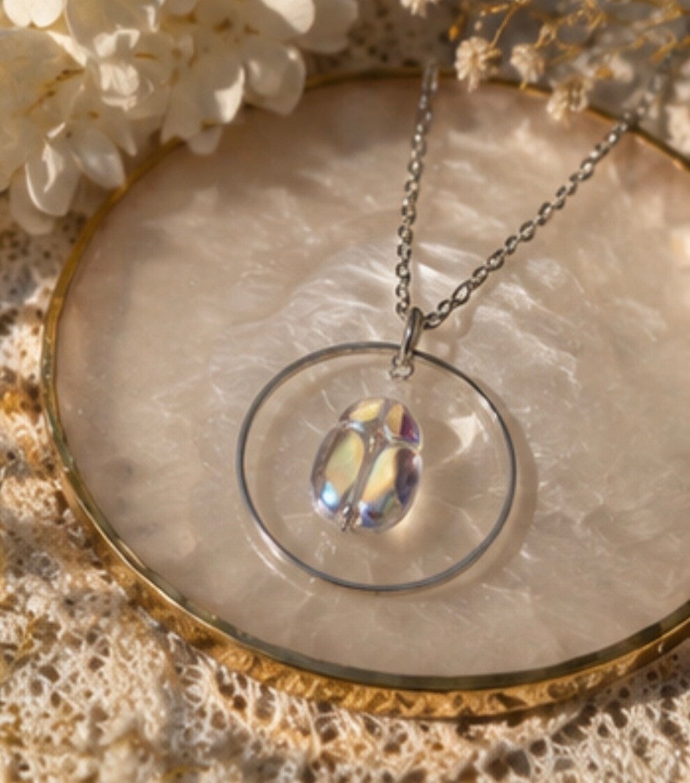 Collier scarabée en cristal Swarovski