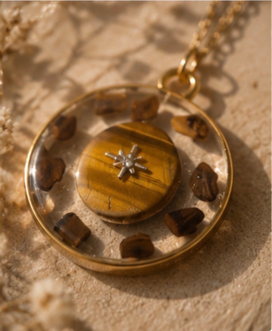 Collier de protection œil de tigre