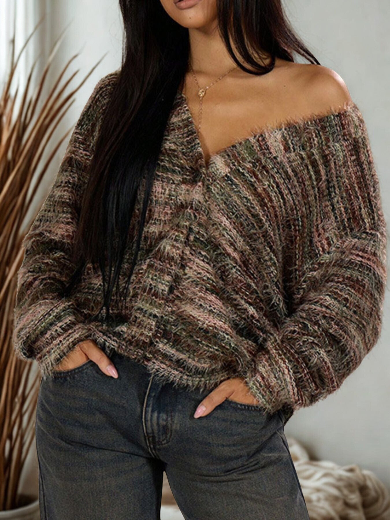 Delaney Fuzzy Chunky Cardigan