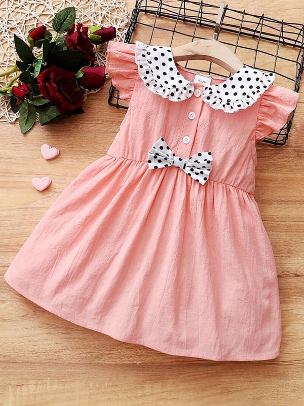 Polka Dot Princess Bow Dress