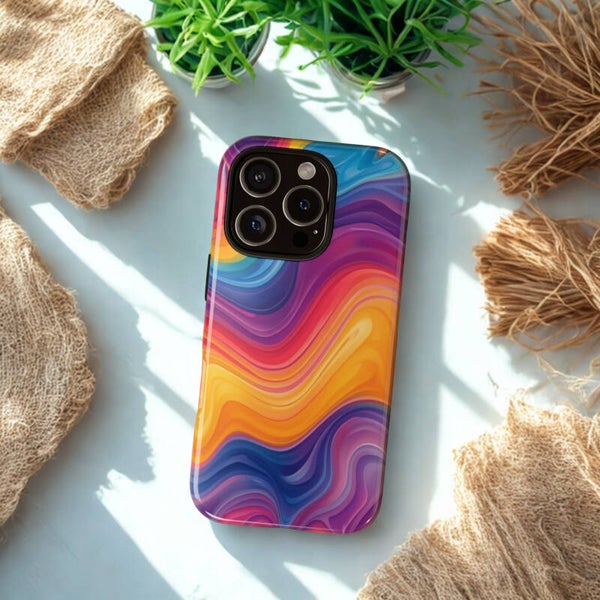 Colorful Wave Tough Cases Love Vibes