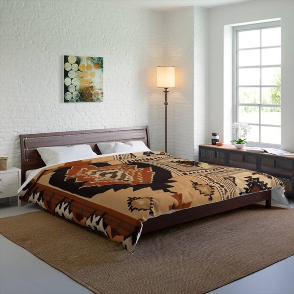 Bedspread for Relaxation, Tribal Design
