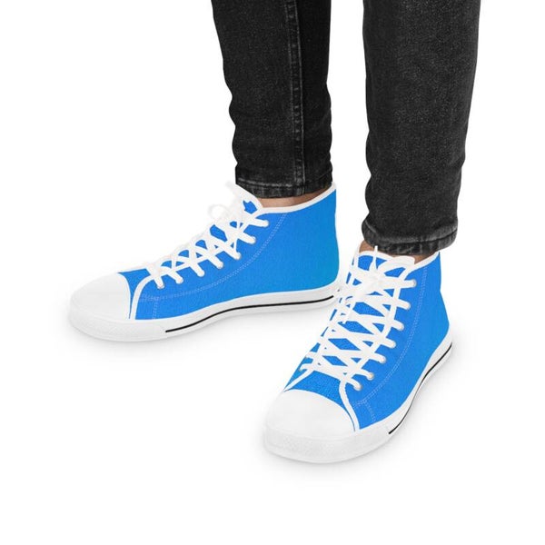 Stylish Blue High-Top Sneakers for Men