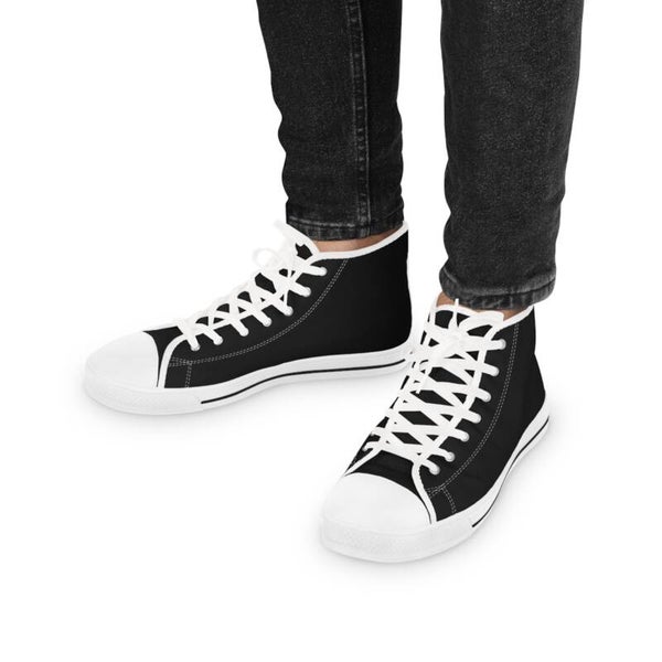 Stylish Black  High-Top Sneakers for Men