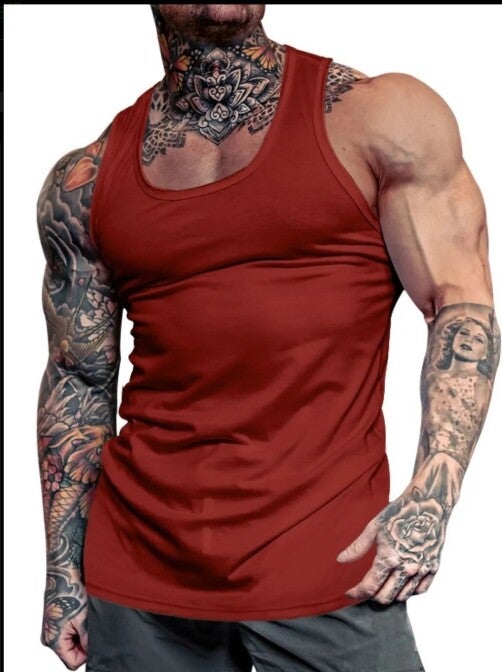 Classic Men's Round Neck Tank Top - Essential