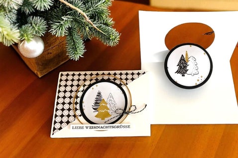Pop-Up-Weihnachtskarte basteln leicht gemacht - mit Stampin`Up!®-Produkten