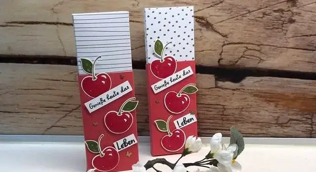 Eine einfache Geschenkverpackung basteln - Ideal für Lindt-Schokolade