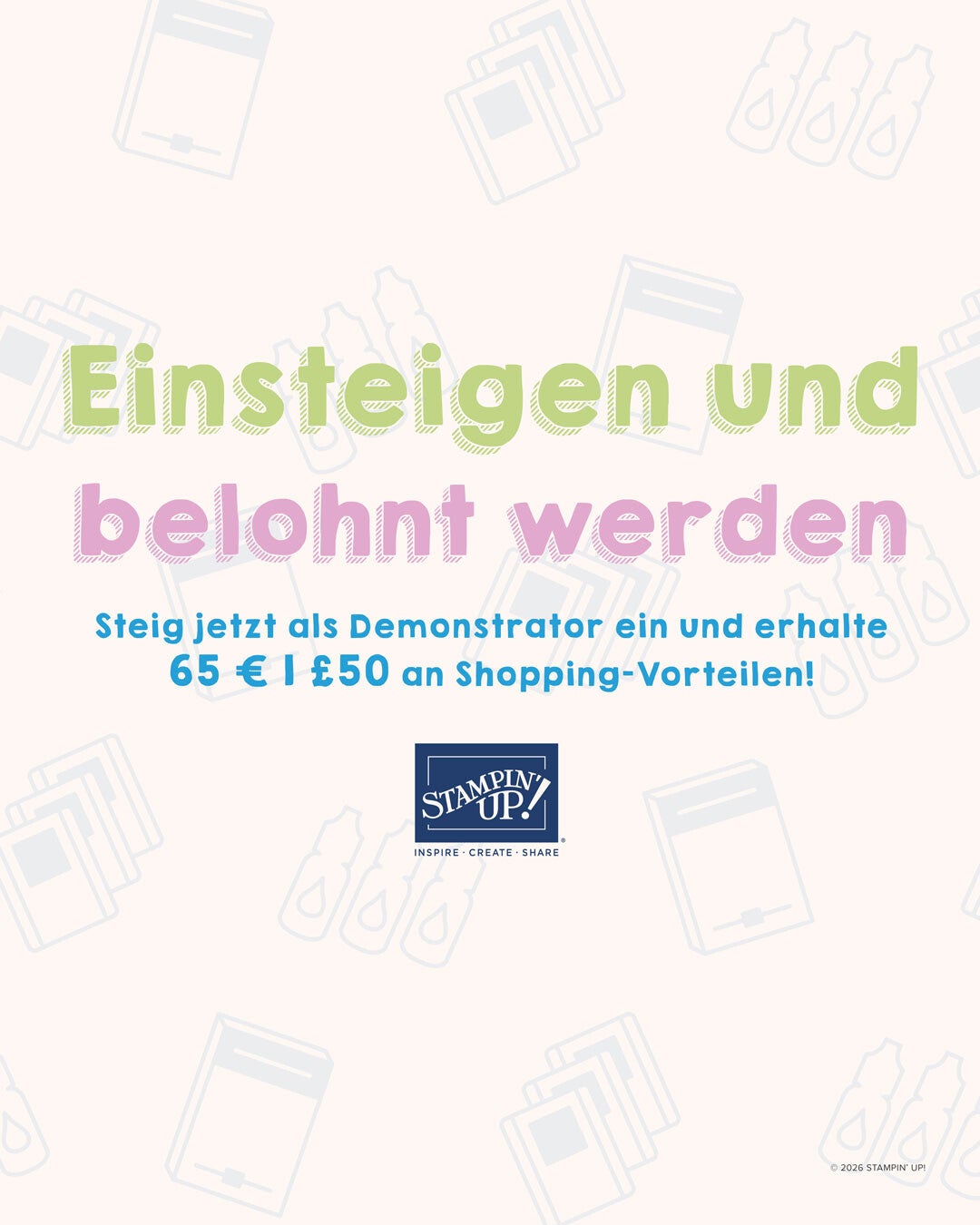 Steige in mein Team Mona`s kreative Auszeit ein und werde Teil unserer Bastelcommunity