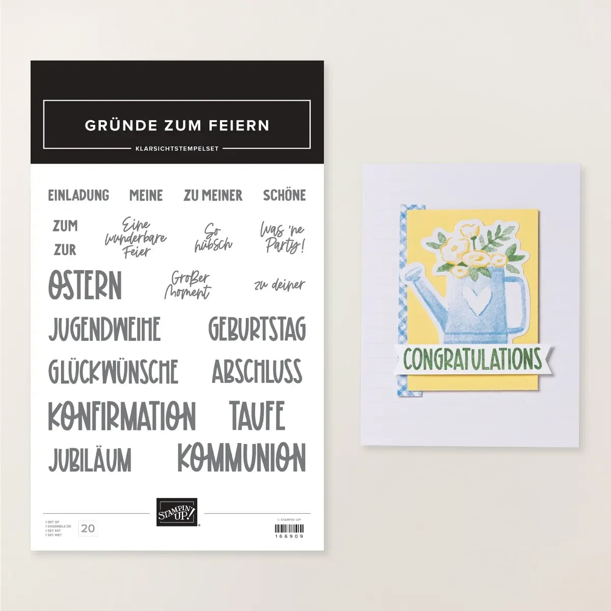 Stempelset Grüße zum Feiern Stampin`Up!®