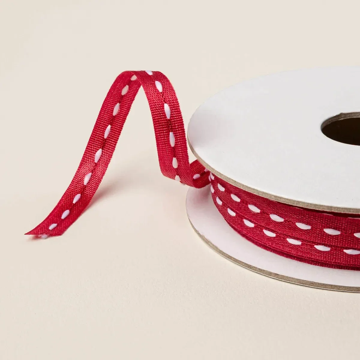 Besticktes Geschenkband in Glutrot Stampin`Up!®