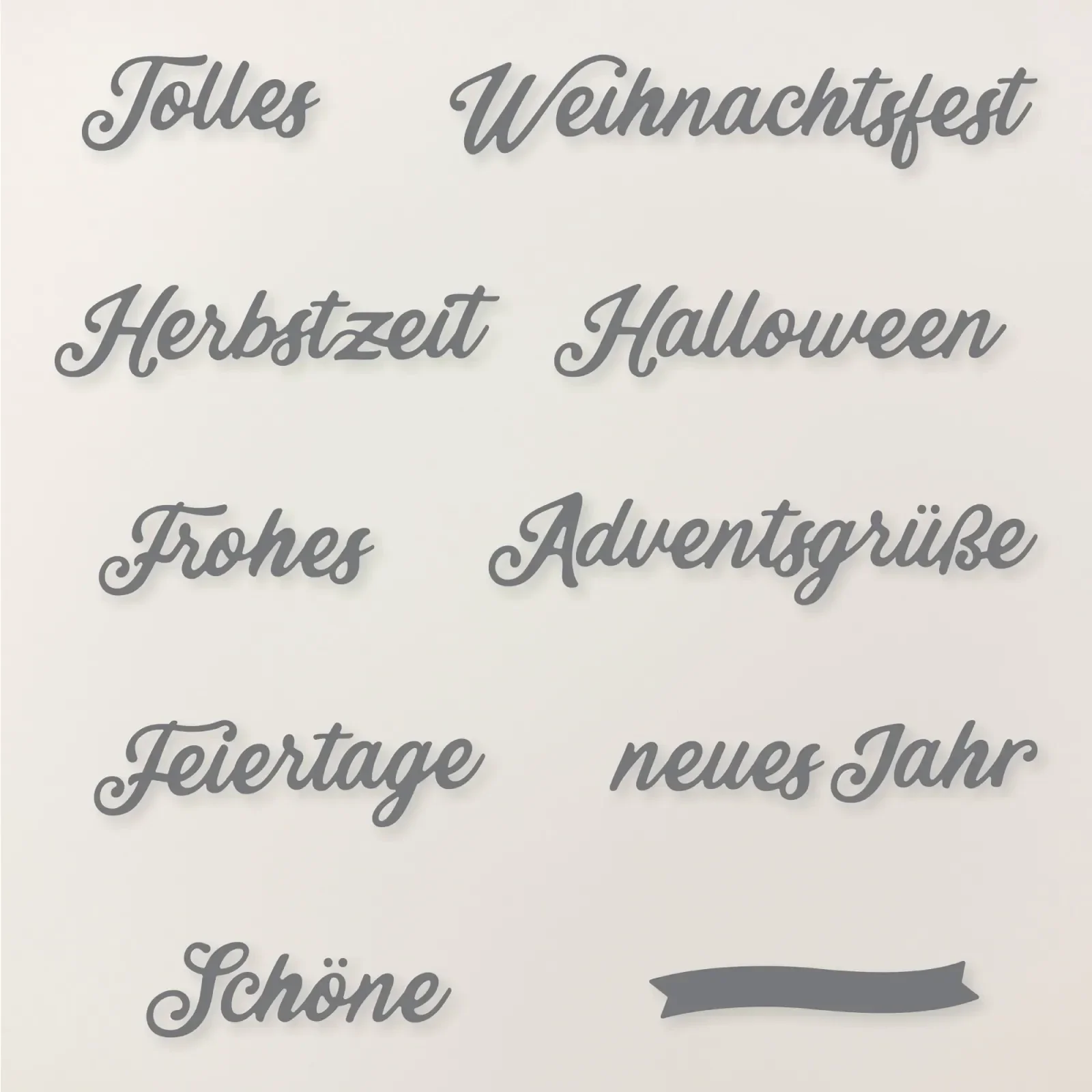 Stanzformen Grüße für die Feiertage Stampin`Up!®