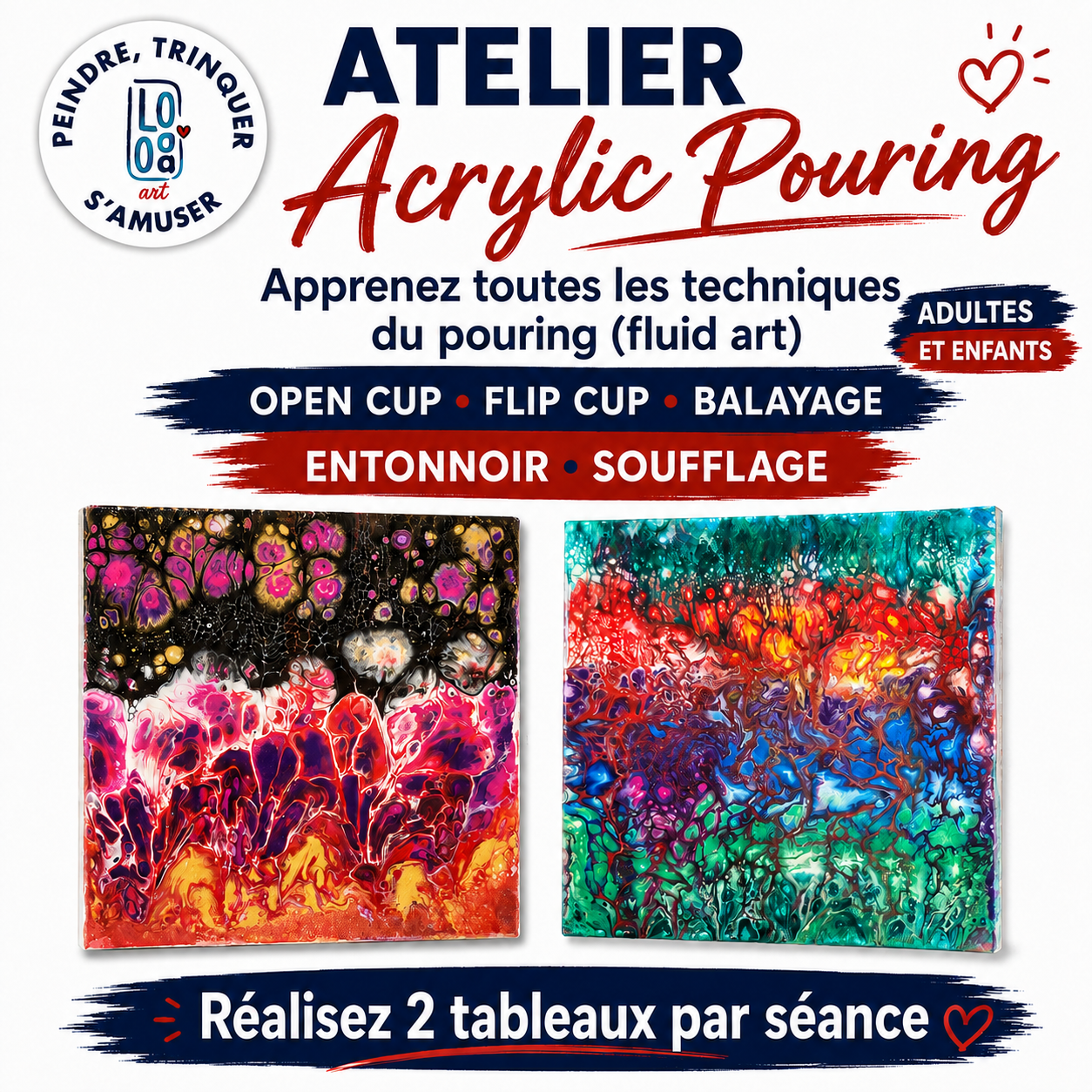 🫟ATELIER ACRYLIC POURING 🎨 A&E