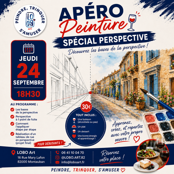 ✨🎨 APÉRO PEINTURE – SPÉCIAL PERSPECTIVE 🎨✨