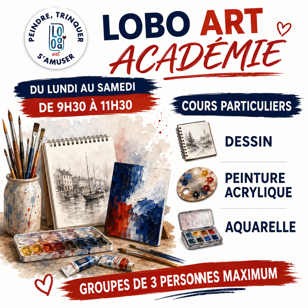 🎨 COURS PARTICULIER (Dessin,peinture,aquarelle)