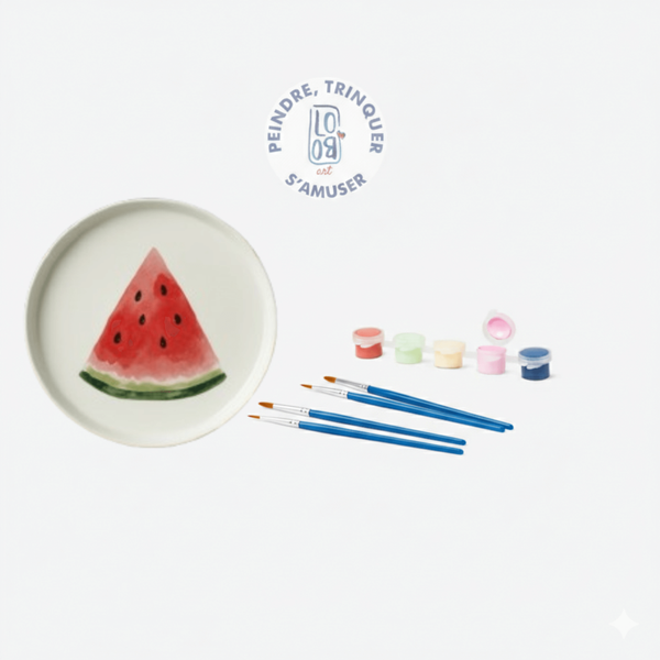 Assiette rond21 cm - Faites-le vous-même  (DIY)