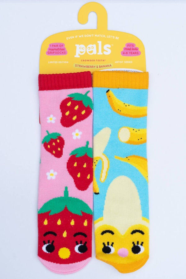 Aardbei & Banaan | De leukste, mismatchende kindersokken |