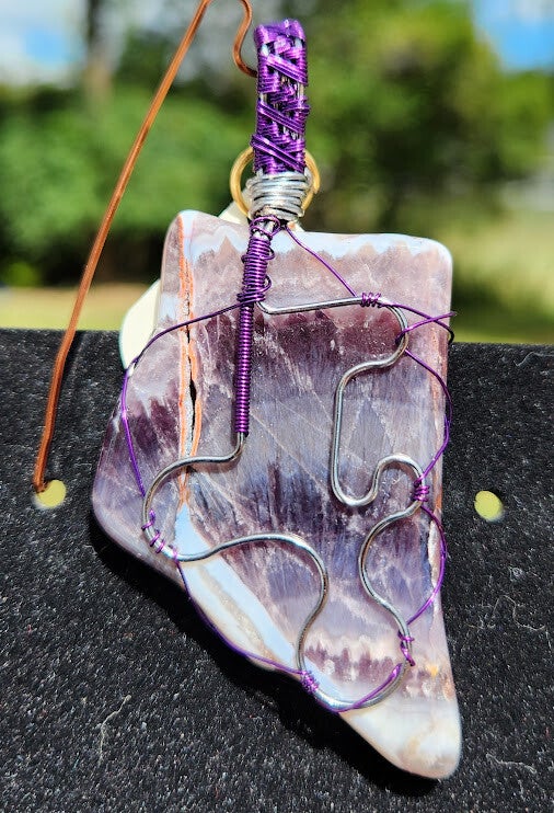 Amethyst Pendant – Handcrafted Wire Wrapped