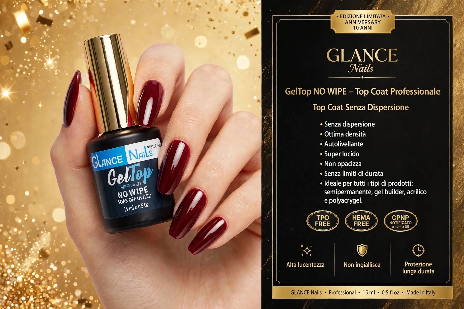 Gel top no wipe antigraffio 15ml