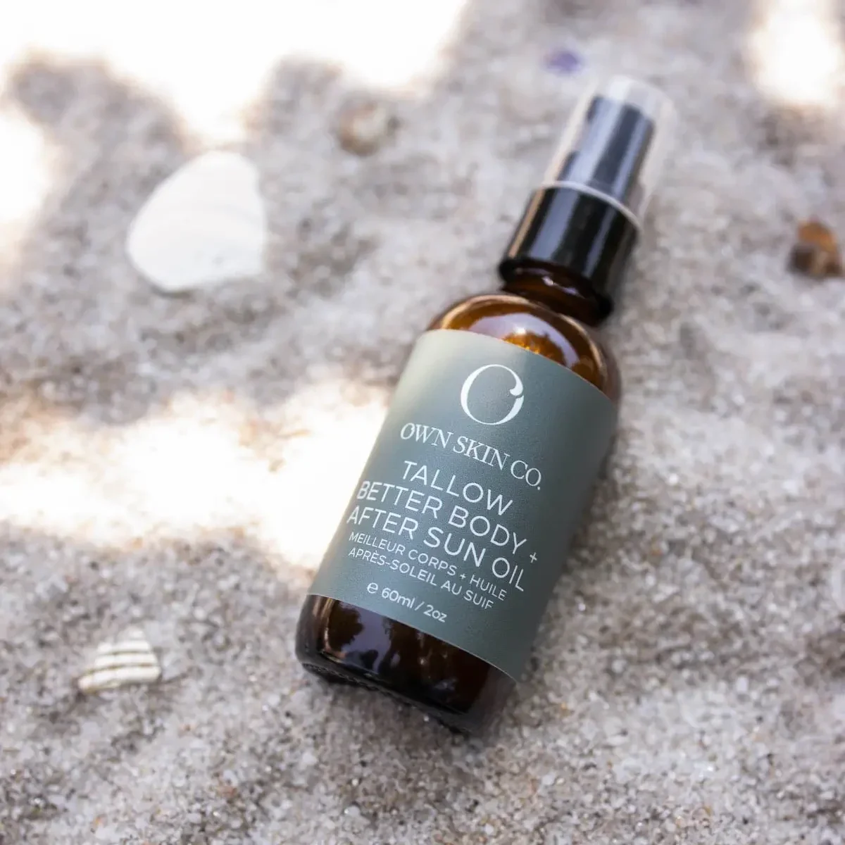 Huile corporelle améliorée + après-soleil Tallow