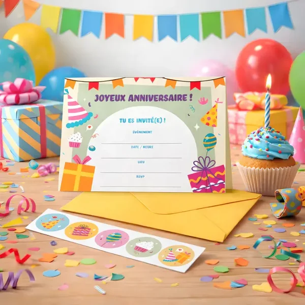 Ensemble d'invitation - 15 cartes