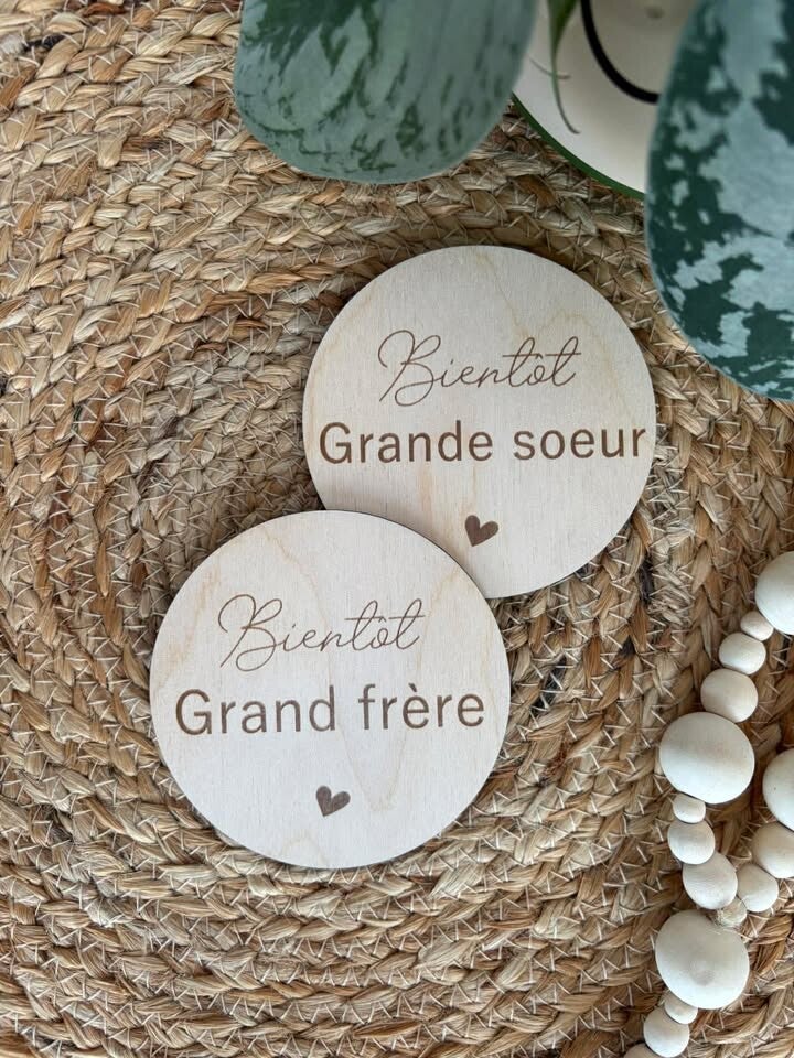 Pastille “Bientôt grand frère / grande sœur”