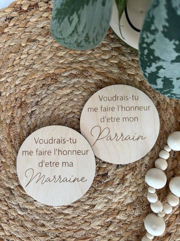 Pastille “Voudrais‑tu être mon parrain/ma marraine?”