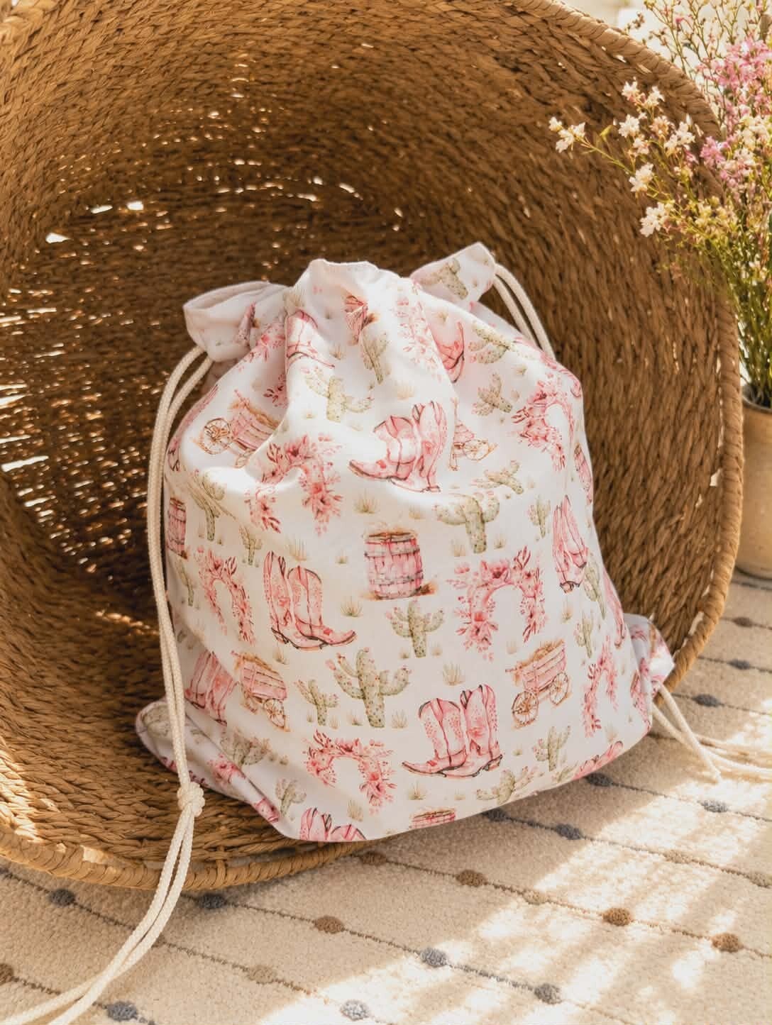 Pochette de rangement - CowGirl - Doublée