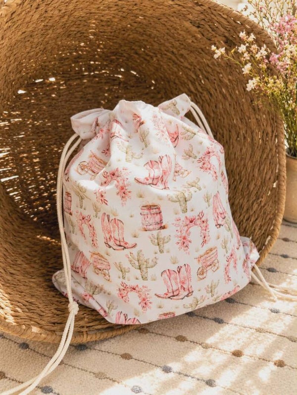 Pochette de rangement - CowGirl - Doublée
