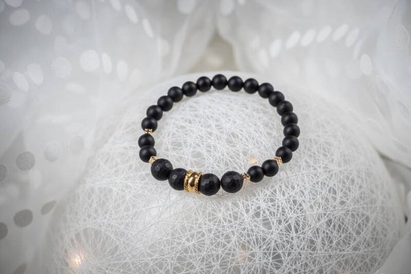 Bracelet élastique pierres semi-précieuses