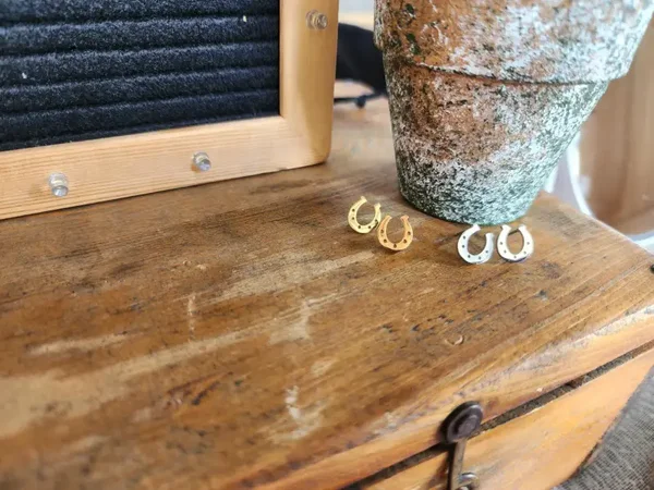 Boucles d’oreilles en fer à cheval