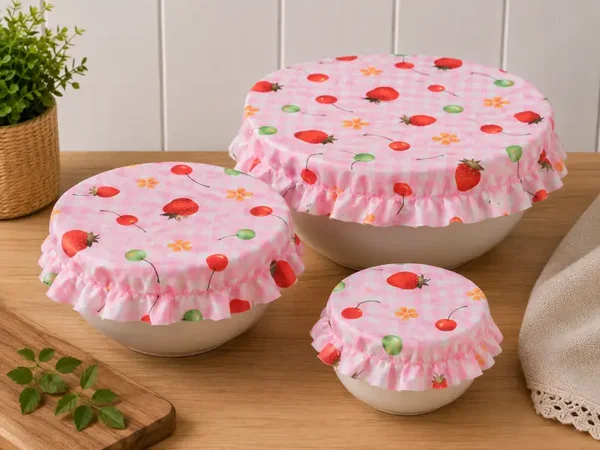 Couvre-bols - Ensemble de 3 - Fraises