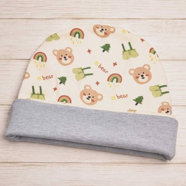Chapeau doublé - Ourson - 6-9mois