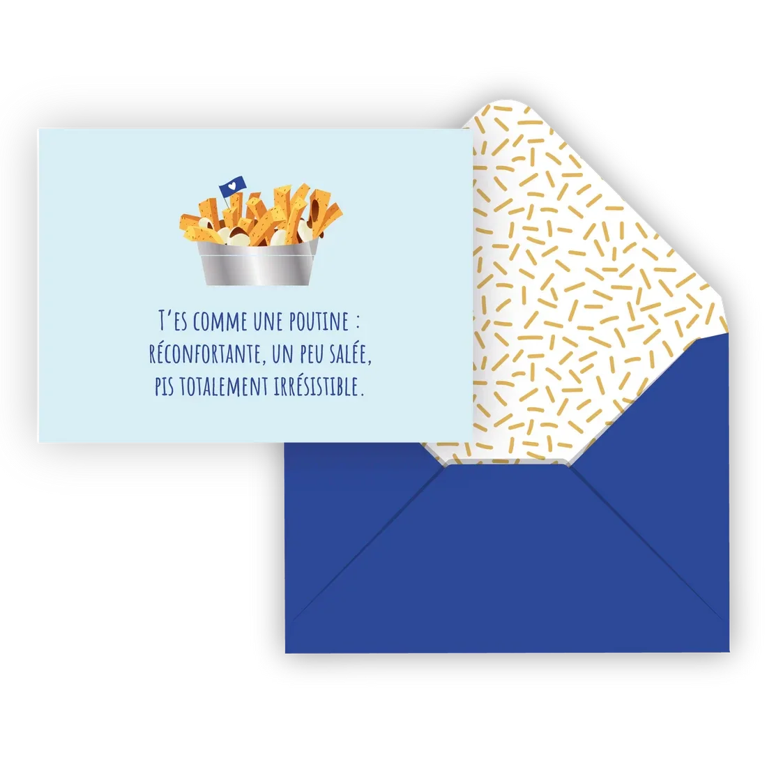 Carte de souhait - Poutine d'amour