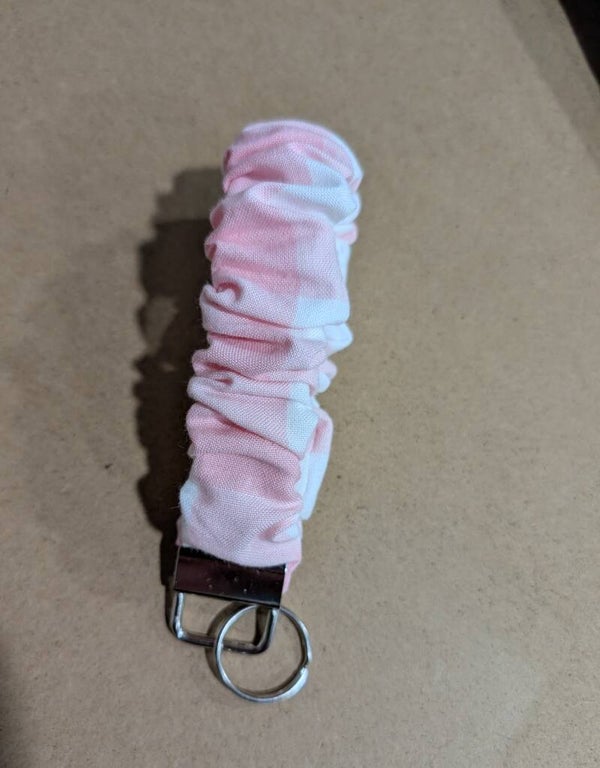 Porte-Clefs - élastique - caroté rose