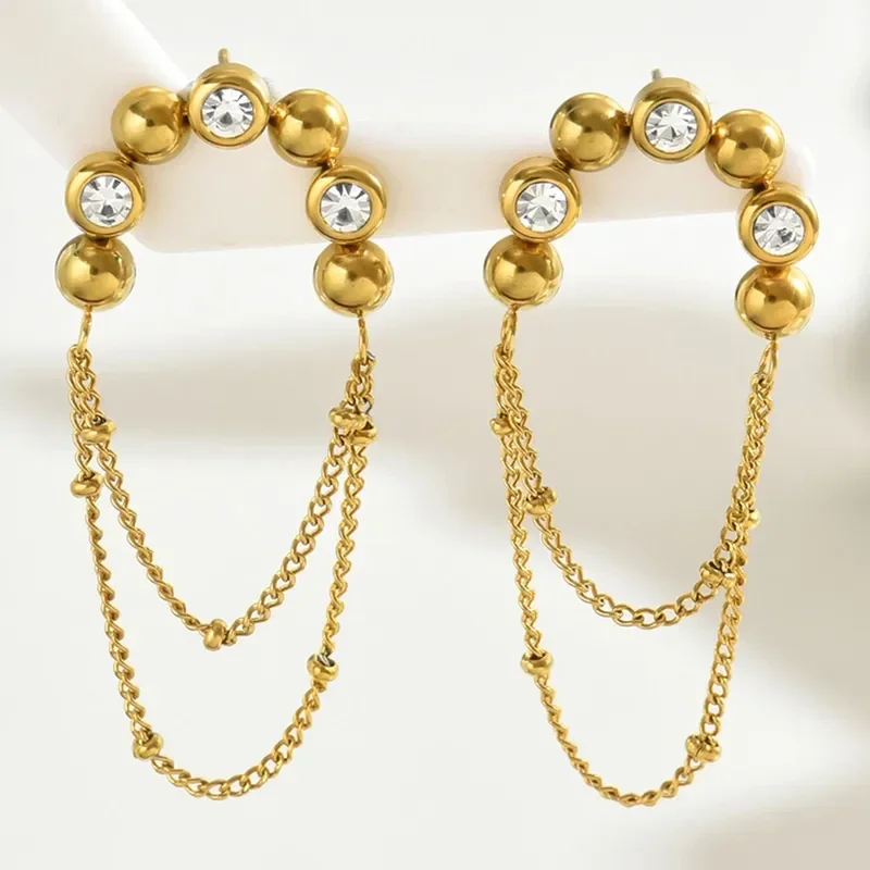 Retro Goud Oorbel