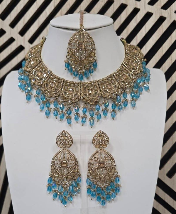 Necklace Set Devi Licht Blauw