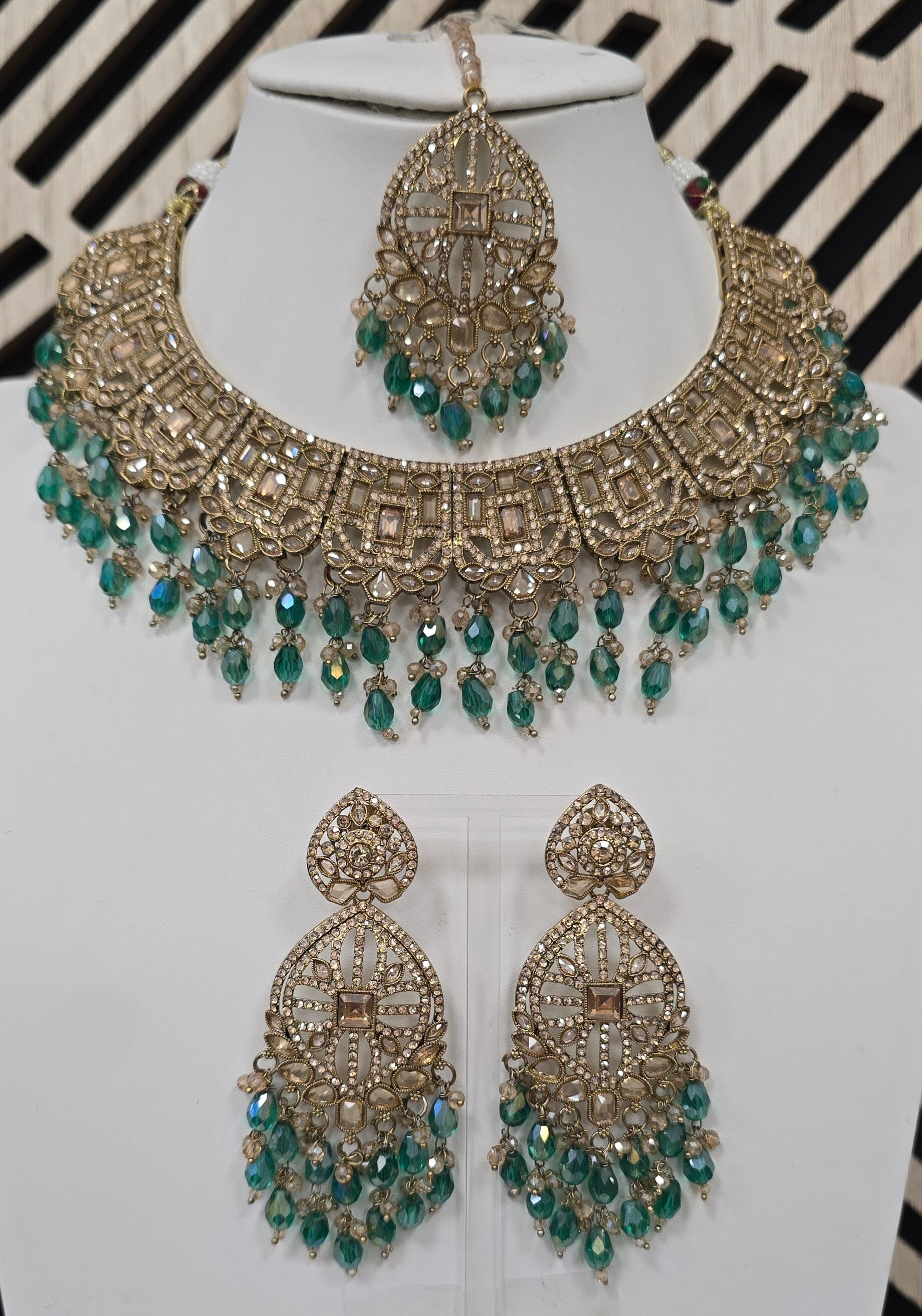 Necklace Set Devi Medium groen
