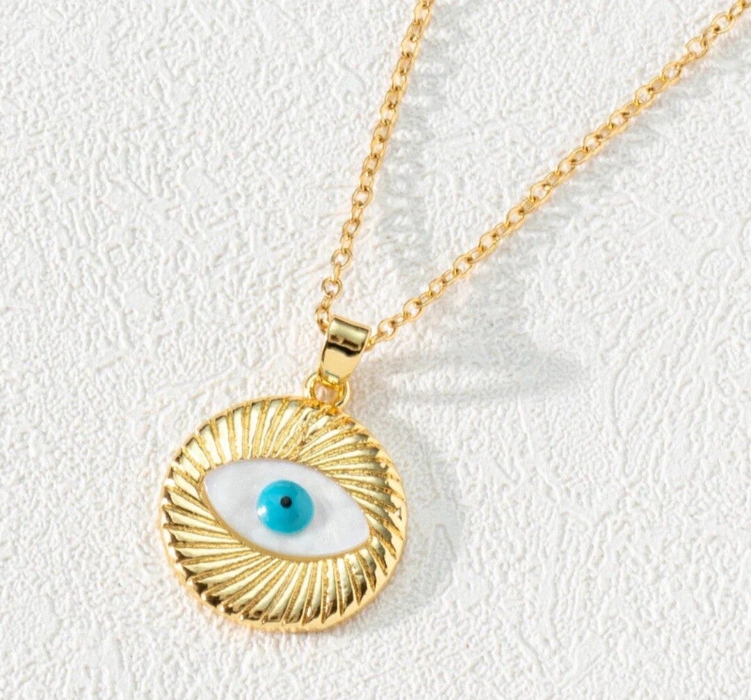 Evil eye protection ketting