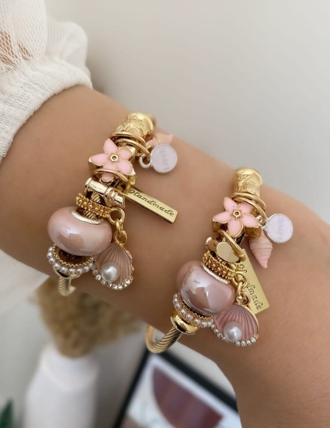 Rose Pearl Bedelarmband