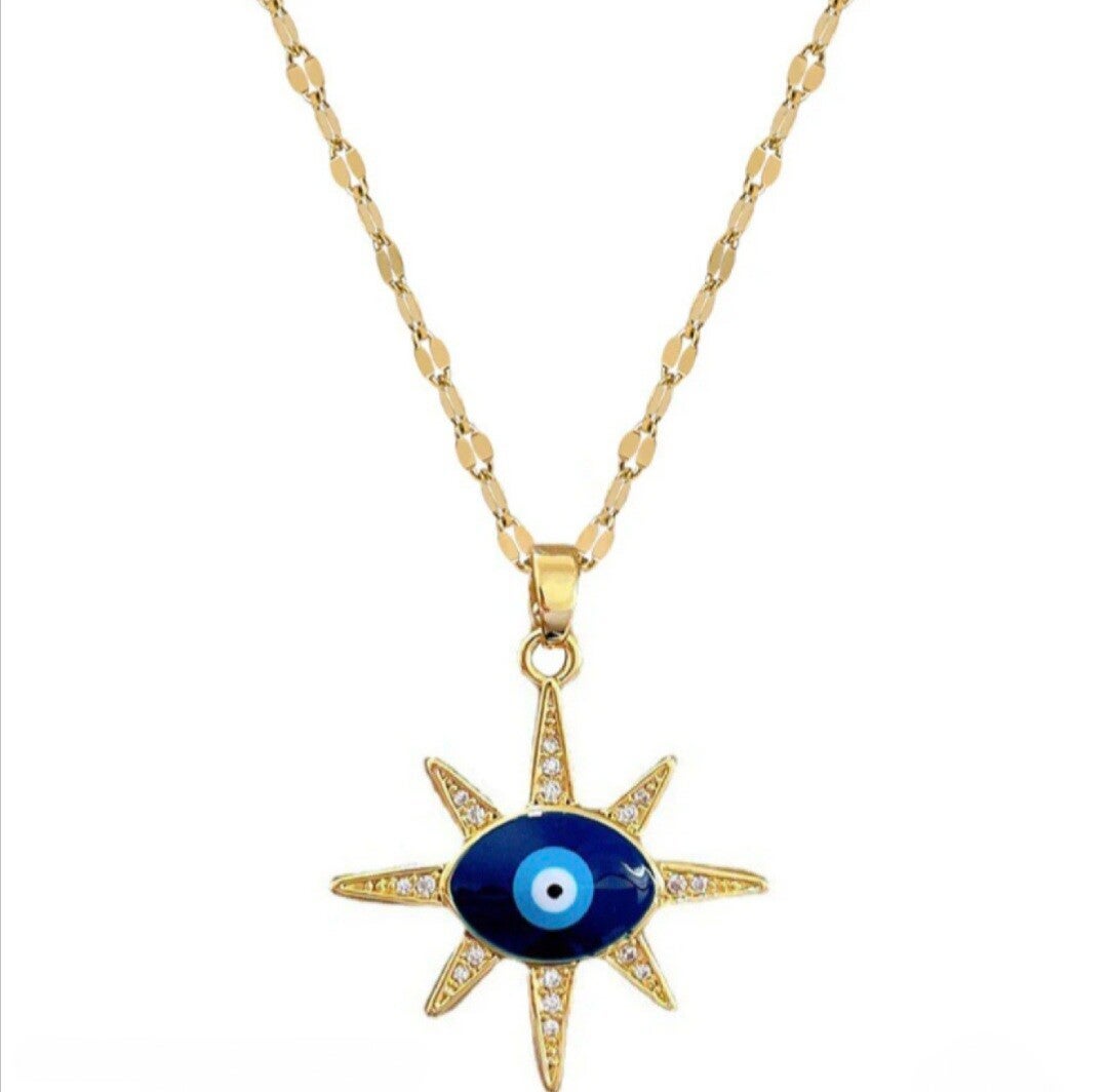 Evil eye protection Star ketting