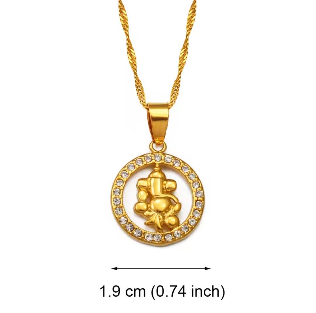 Ganesha Diamond Ketting