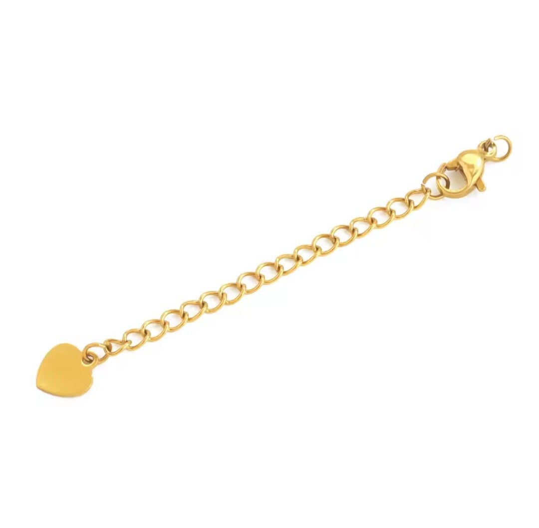 Verleng stuk ketting hartjes