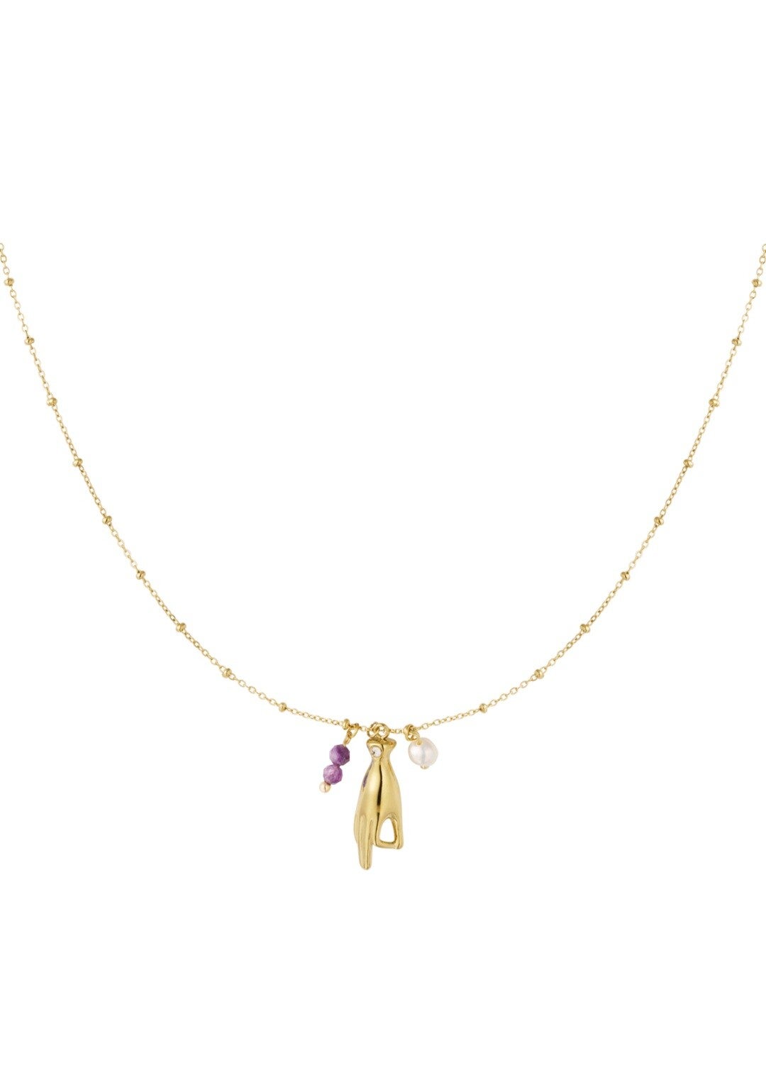 Funky Ketting Paars