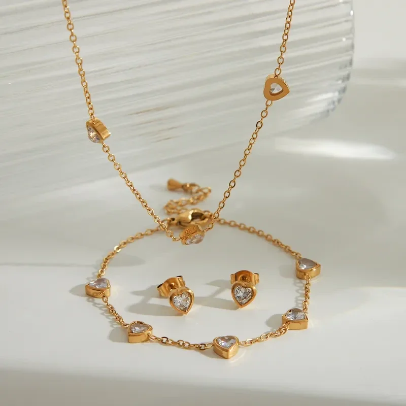 Diamond Heart Sieraden set