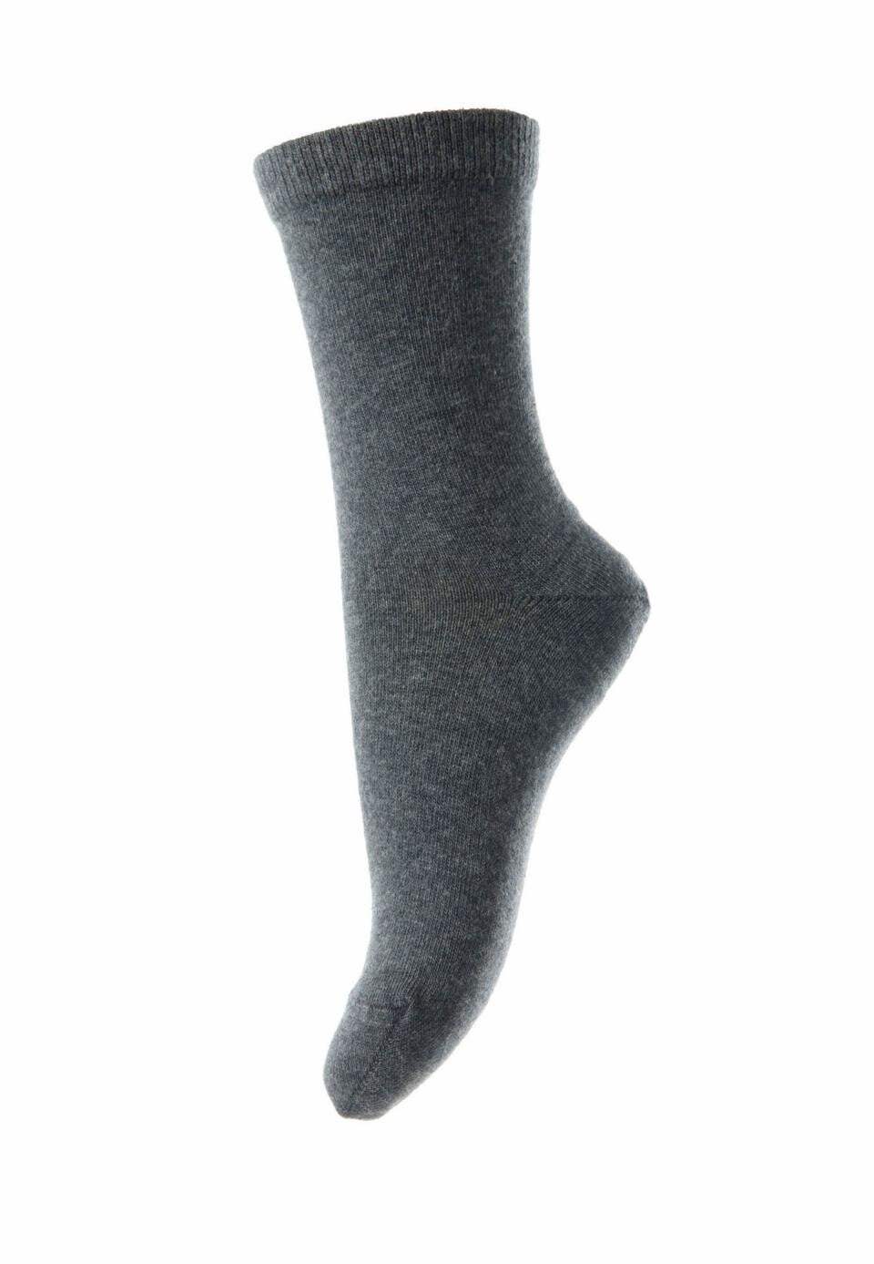 Katoenen sokken donkergrijs