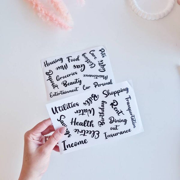 Budget Stickers - Engels