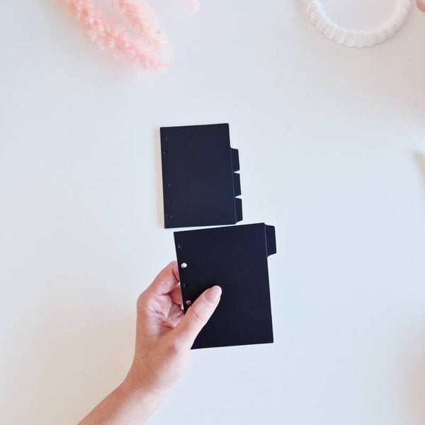 A7 Cash Enveloppen met Tabs – Set van 4 - Zwart