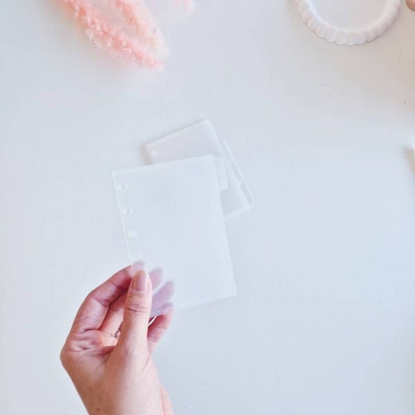 Transparante A7 Cash Enveloppen met Tabs – Set van 4